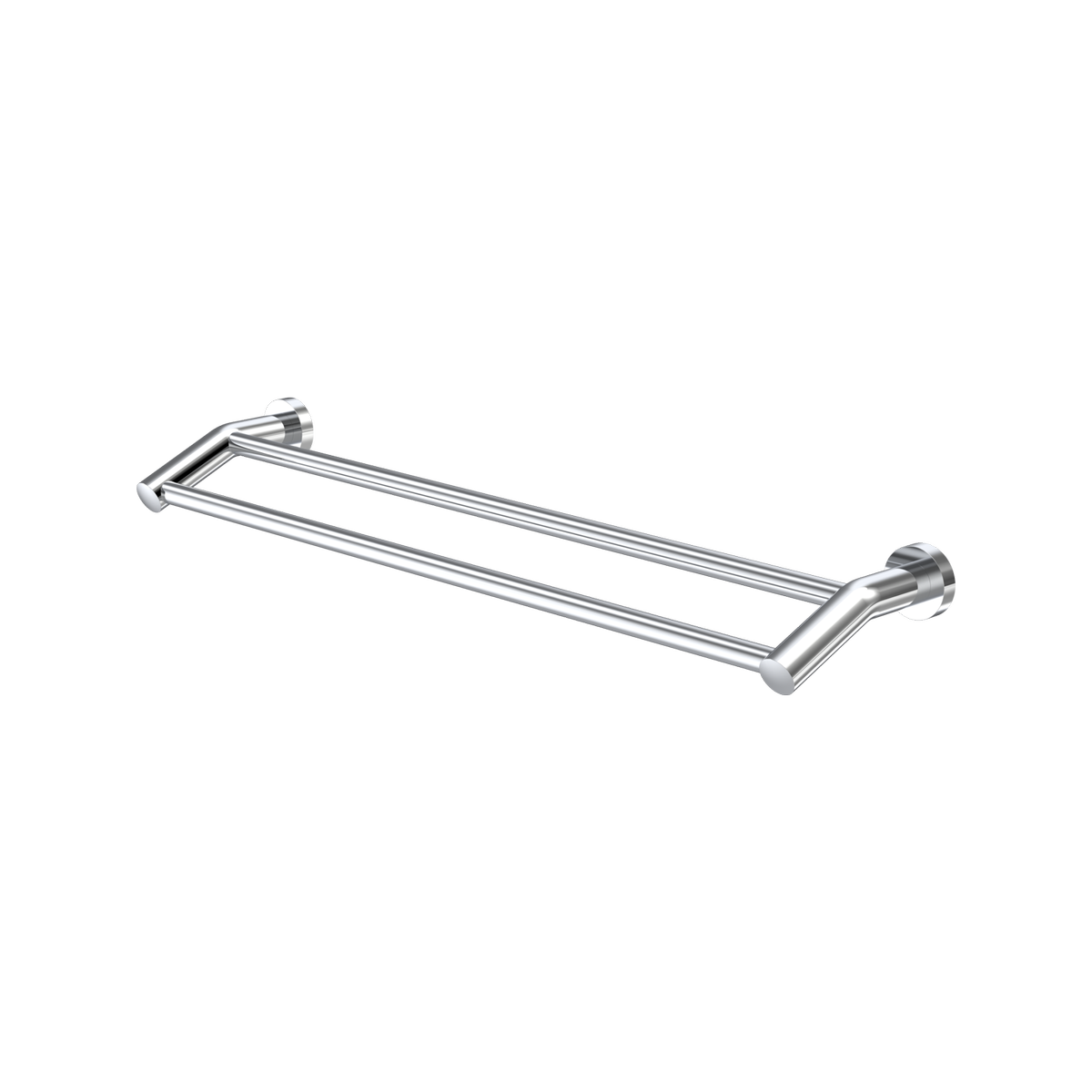 Caroma Double Towel Rail 630mm Metal Chrome Durable Design - SuperSaverAU - view 1