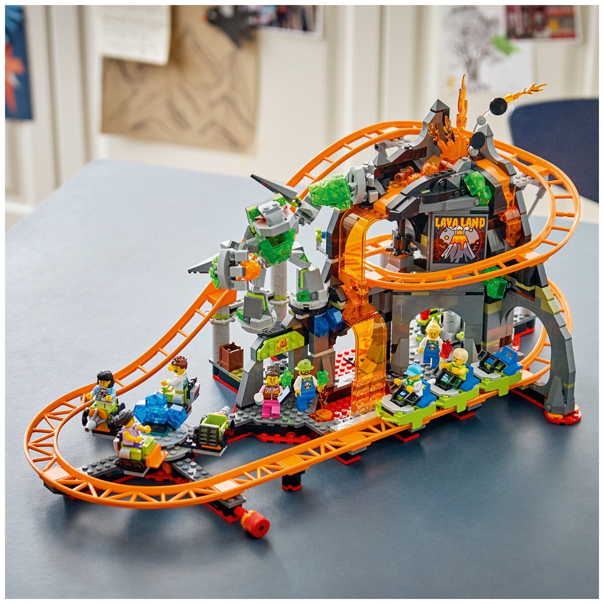 LEGO Lava Land Roller Coaster Park City Construction Toy 1165 Pieces 60501 — image 6
