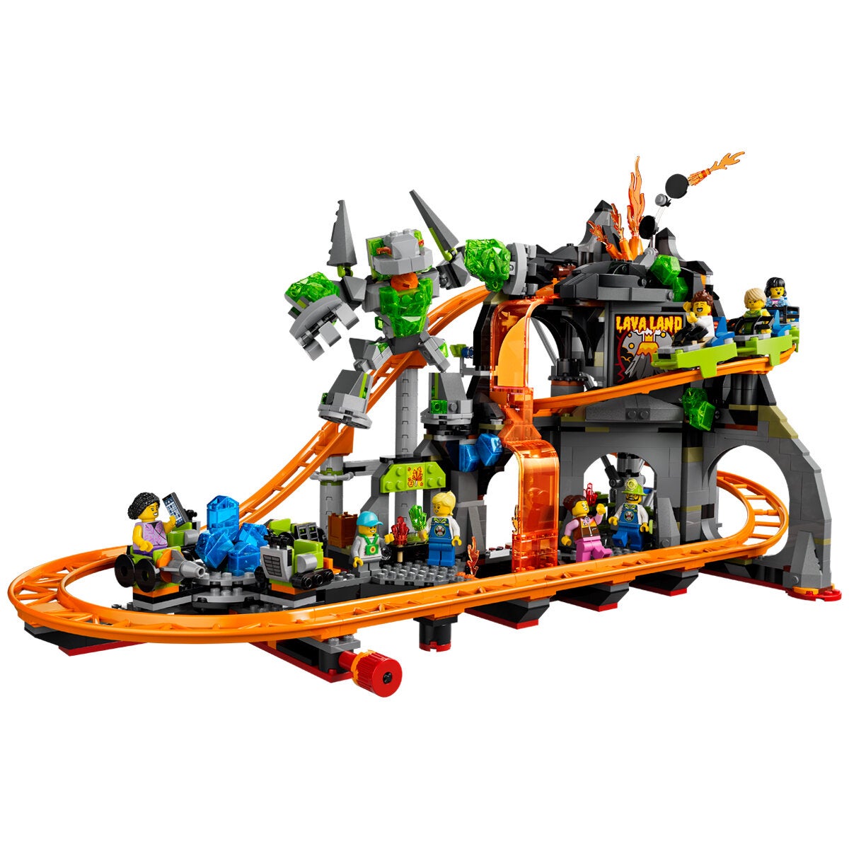 LEGO Lava Land Roller Coaster Park City Construction Toy 1165 Pieces 60501 — image 7