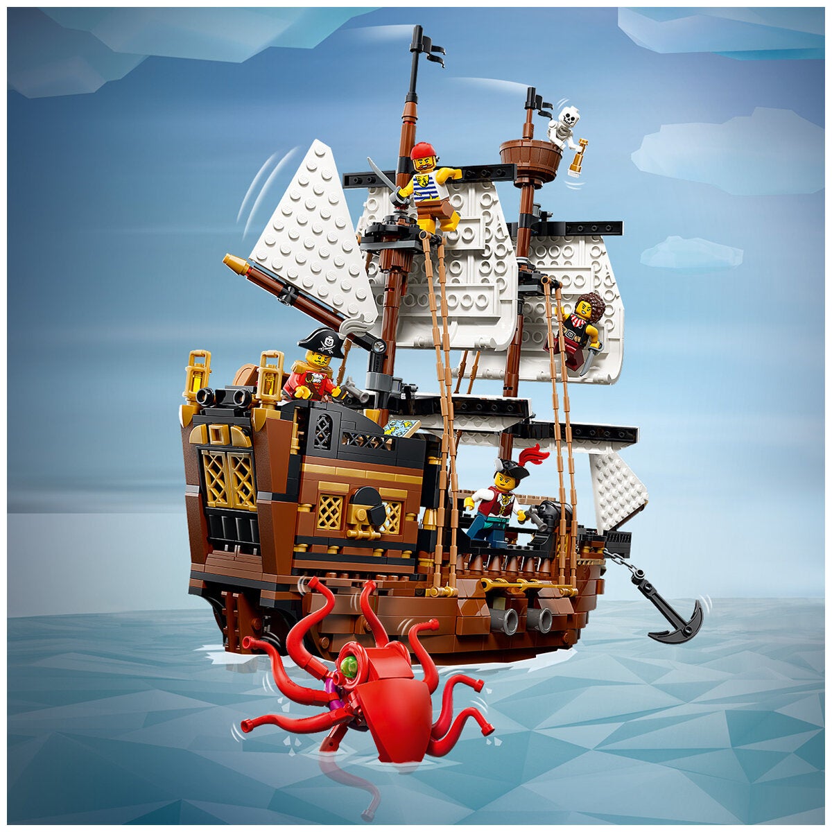 LEGO Iconic Pirate Ship Creator 3 in 1 Construction Toy 1074 Pieces 31387 — image 5