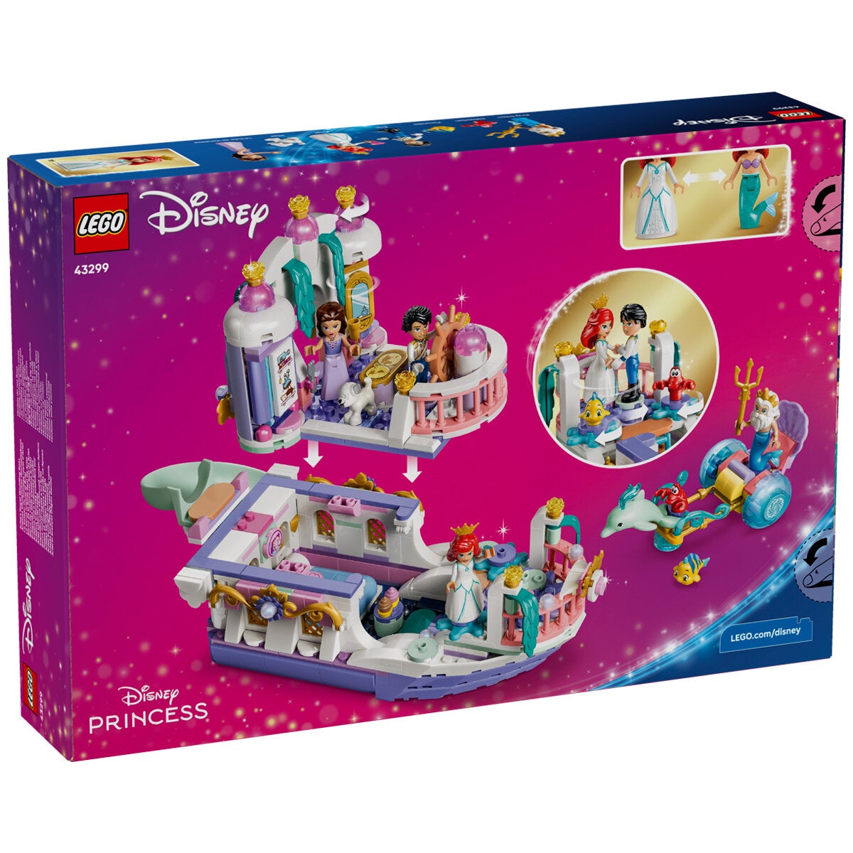 LEGO Ariel Royal Wedding Boat Disney Princess Playset 519 Pieces 43299 — image 3