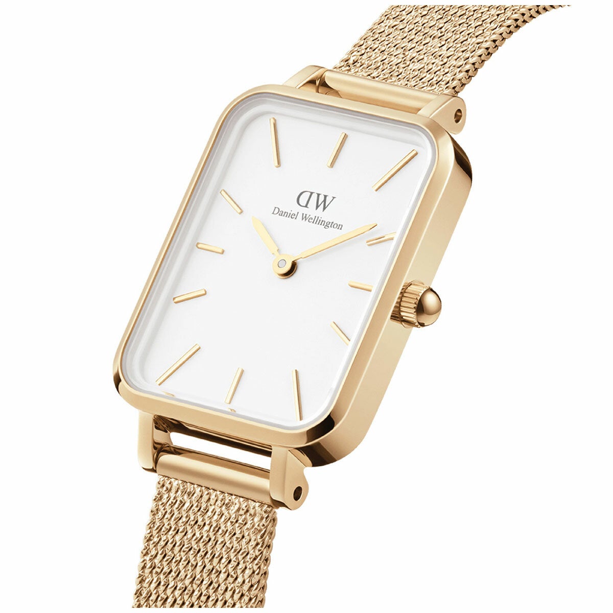 Daniel Wellington Gold Mesh Wristwatch Square Dial Quadro Women's DW00100556 — image 2