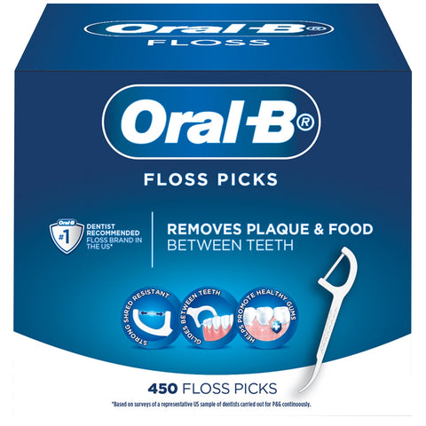 Oral B Floss Picks 450 Pack