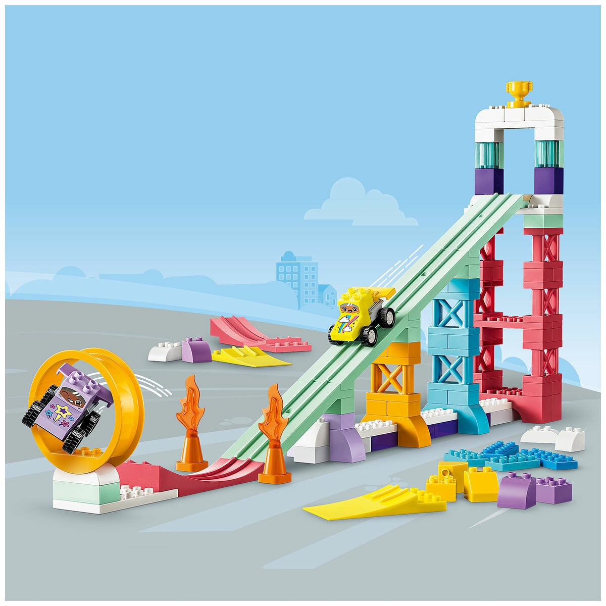 LEGO DUPLO Creative Ramps With Vehicles 3 in 1 Toddler Building Toy 10478 — image 8