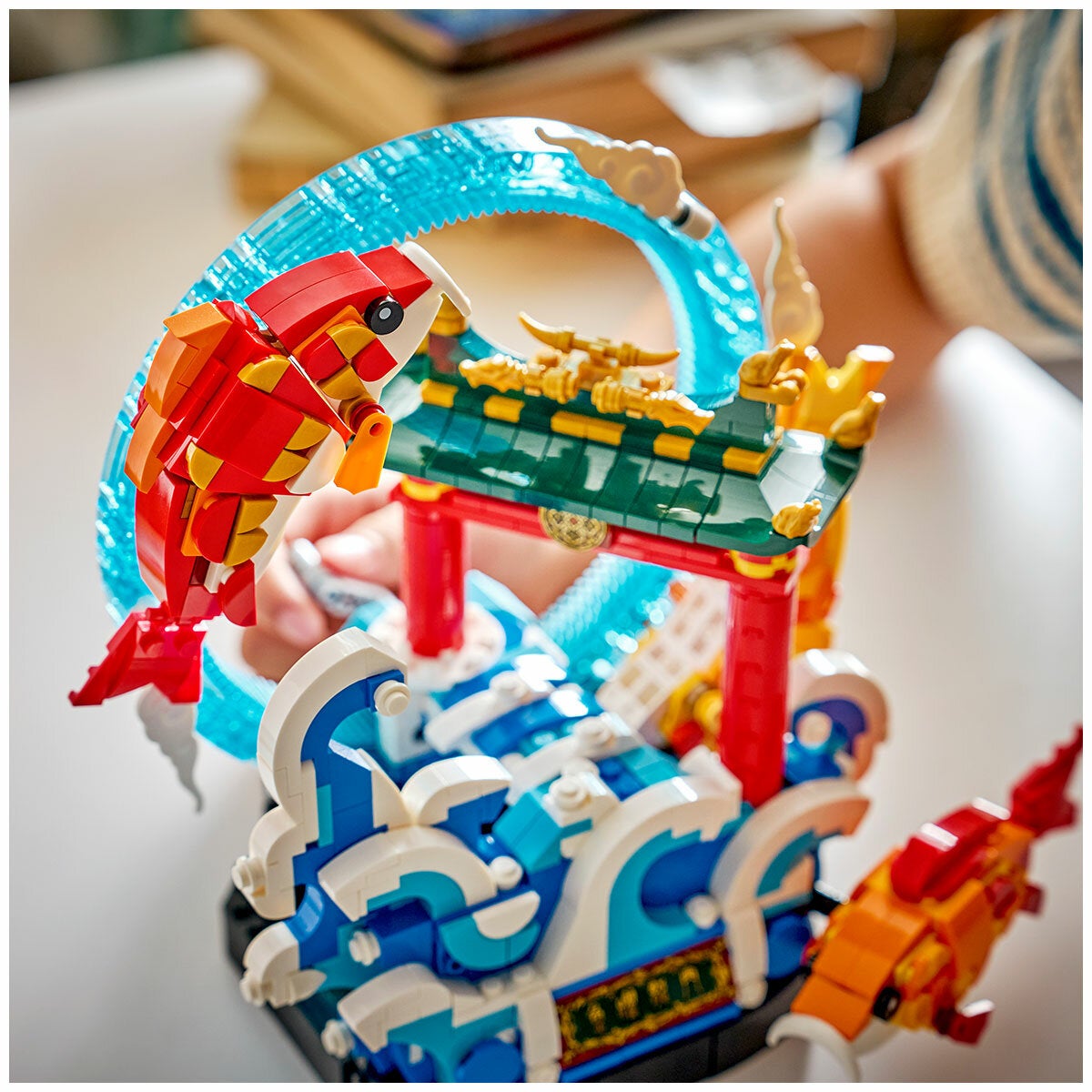 LEGO Prosperity Carp Leaping Chinese Festivals Model Kit Display Decor 80120 — image 4