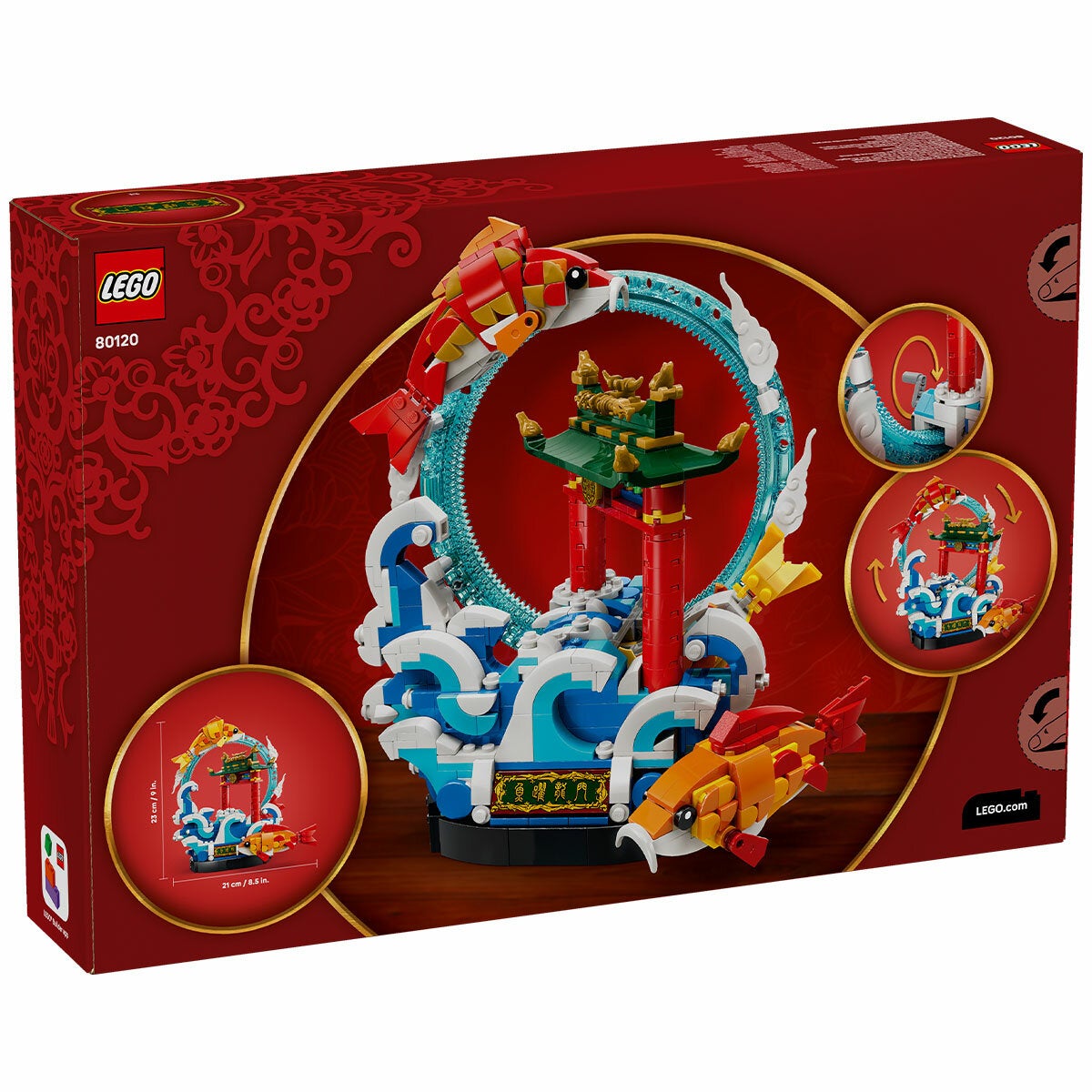 LEGO Prosperity Carp Leaping Chinese Festivals Model Kit Display Decor 80120 — image 8
