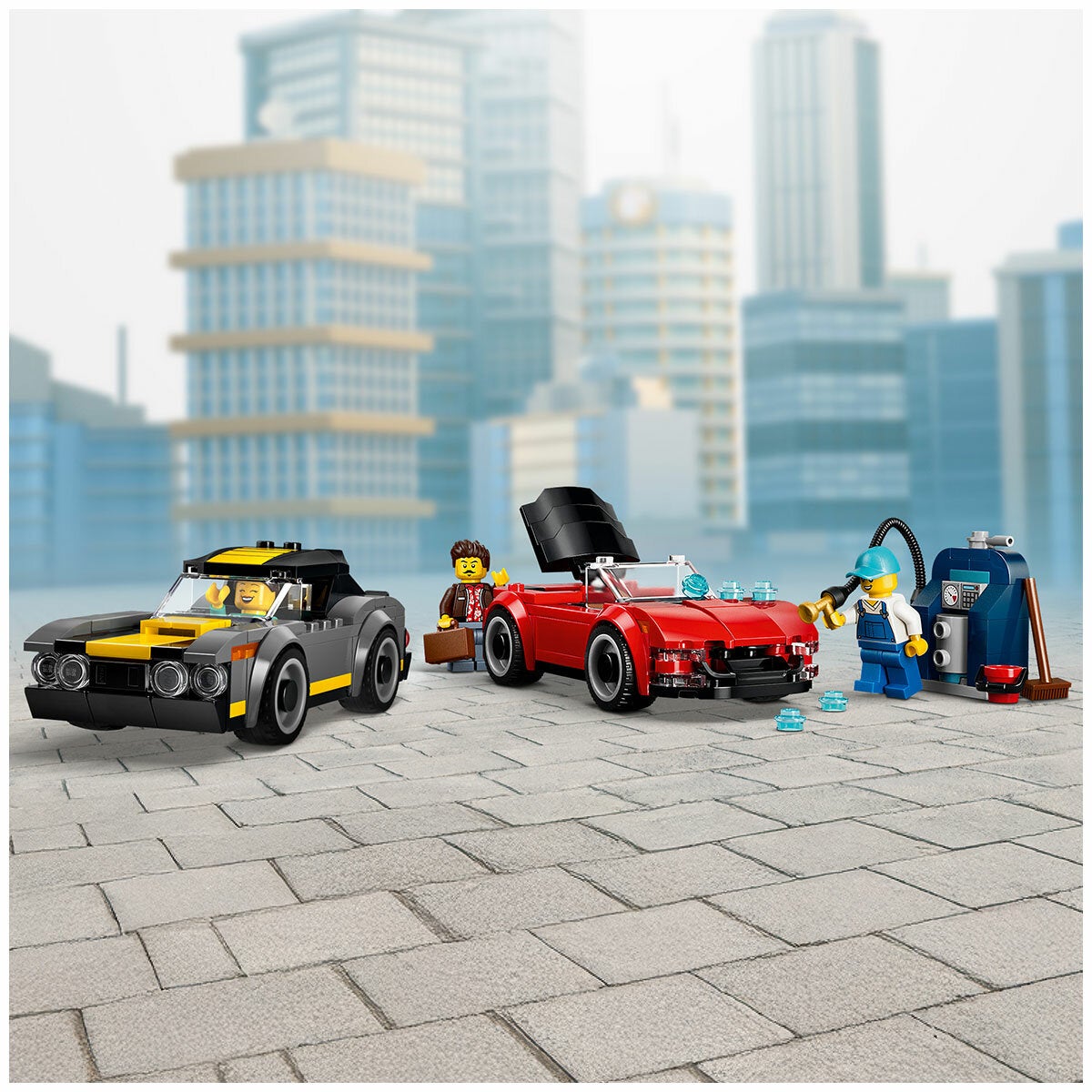 LEGO Drive Through Car Wash City Playset With 2 Toy Cars Ages 6 Plus 60497 — image 7