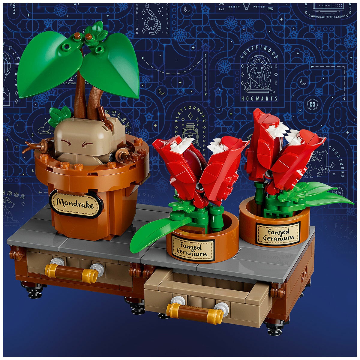 LEGO Hogwarts Herbology Plants Harry Potter Construction Toy Display 76474 — image 7