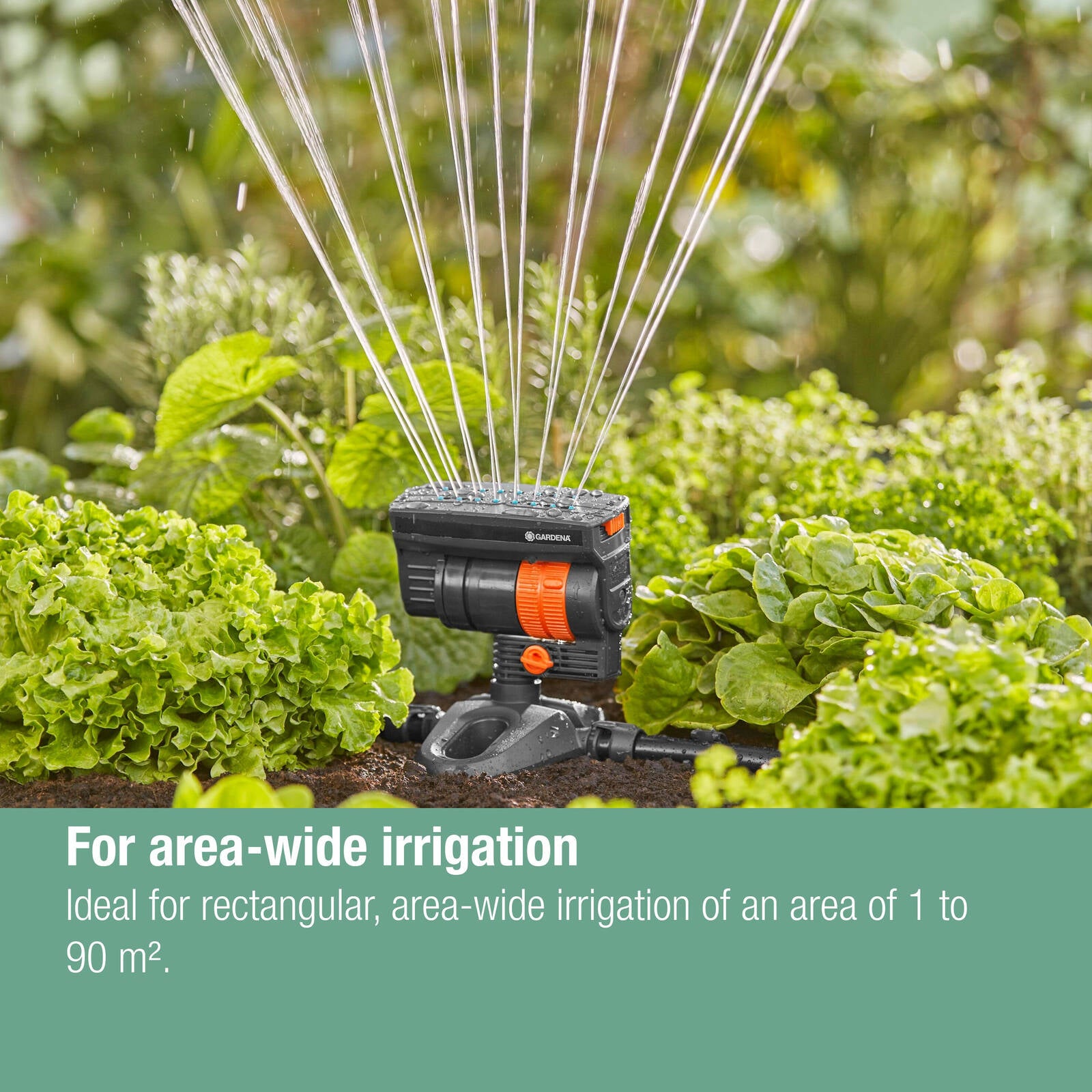 GARDENA Micro Irrigation Oscillating Sprinkler OS 90 in Black High-Impact Plastic
