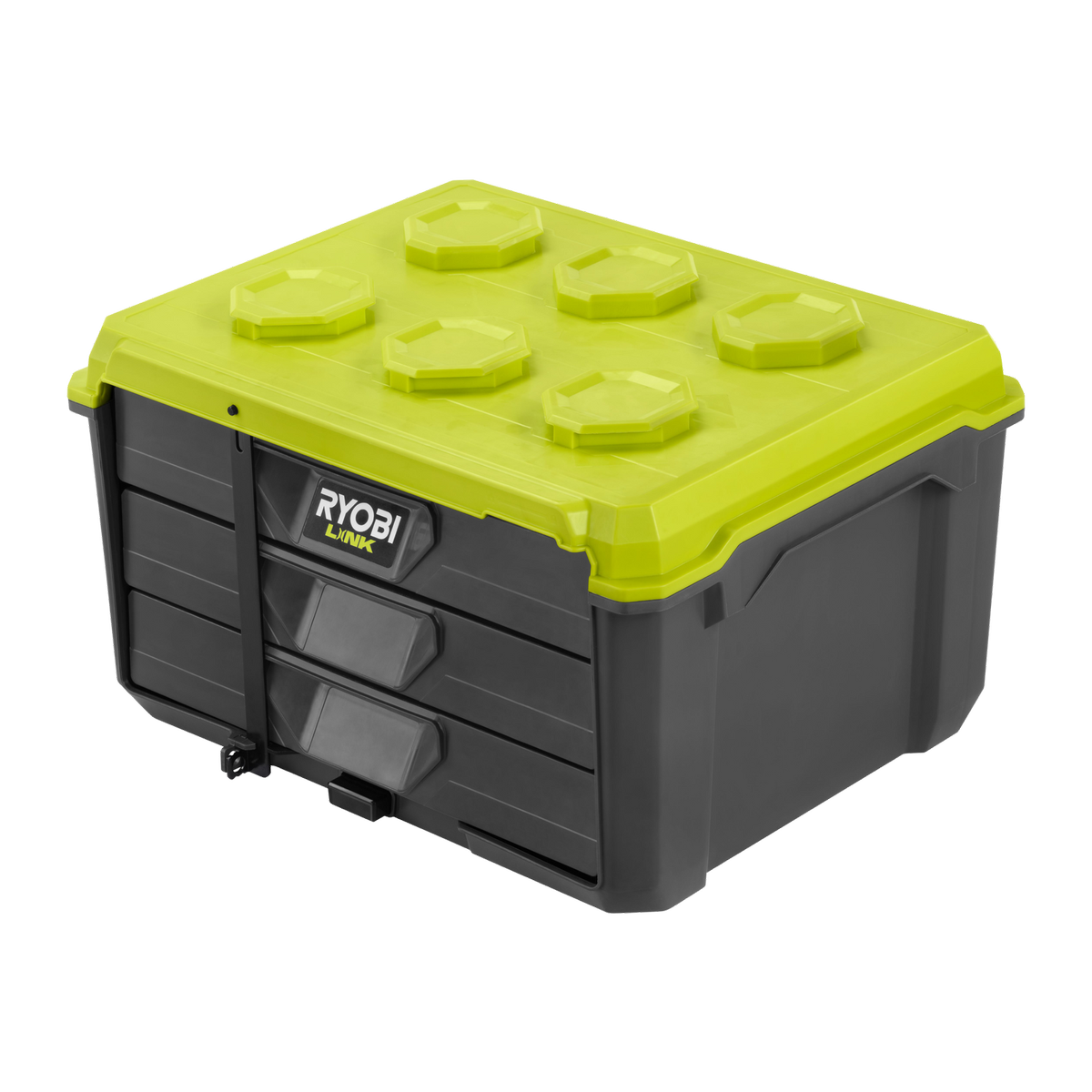 Ryobi LINK 3-Drawer Toolbox, Modular Storage with Extendable Drawers