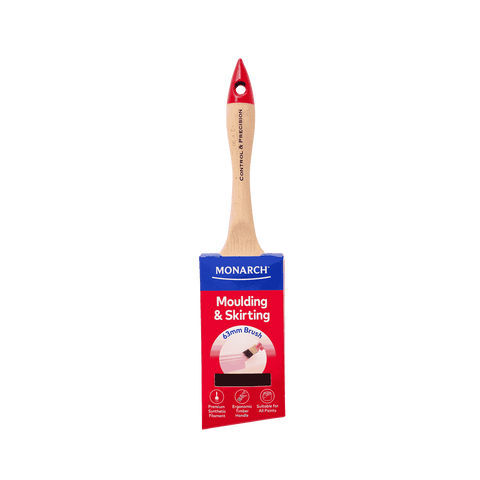 Monarch 63mm Moulding and Skirting Synthetic Paint Brush, Timber Handle