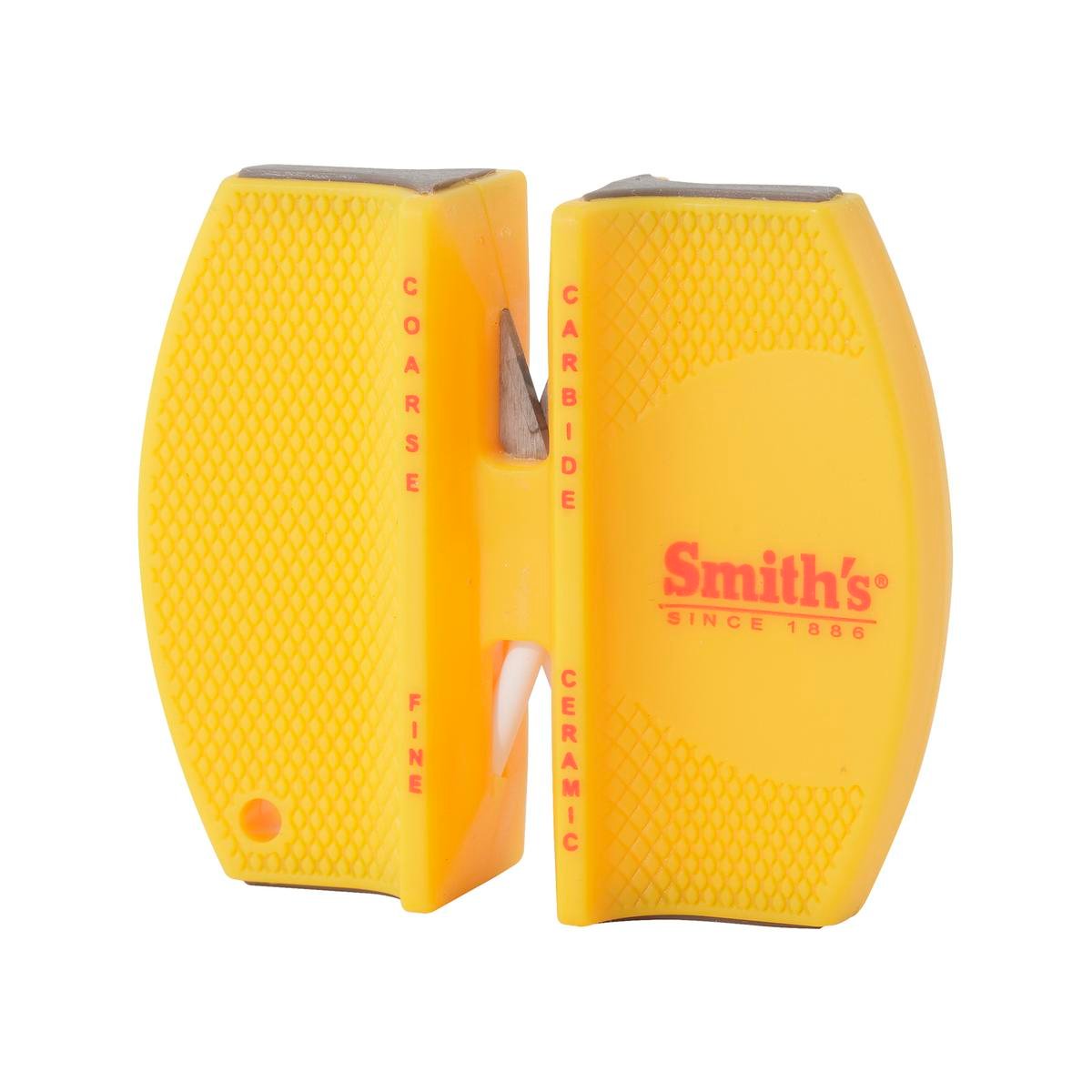 Smith's 2-Step Knife Sharpener, Tungsten Carbide & Ceramic, 20° Preset