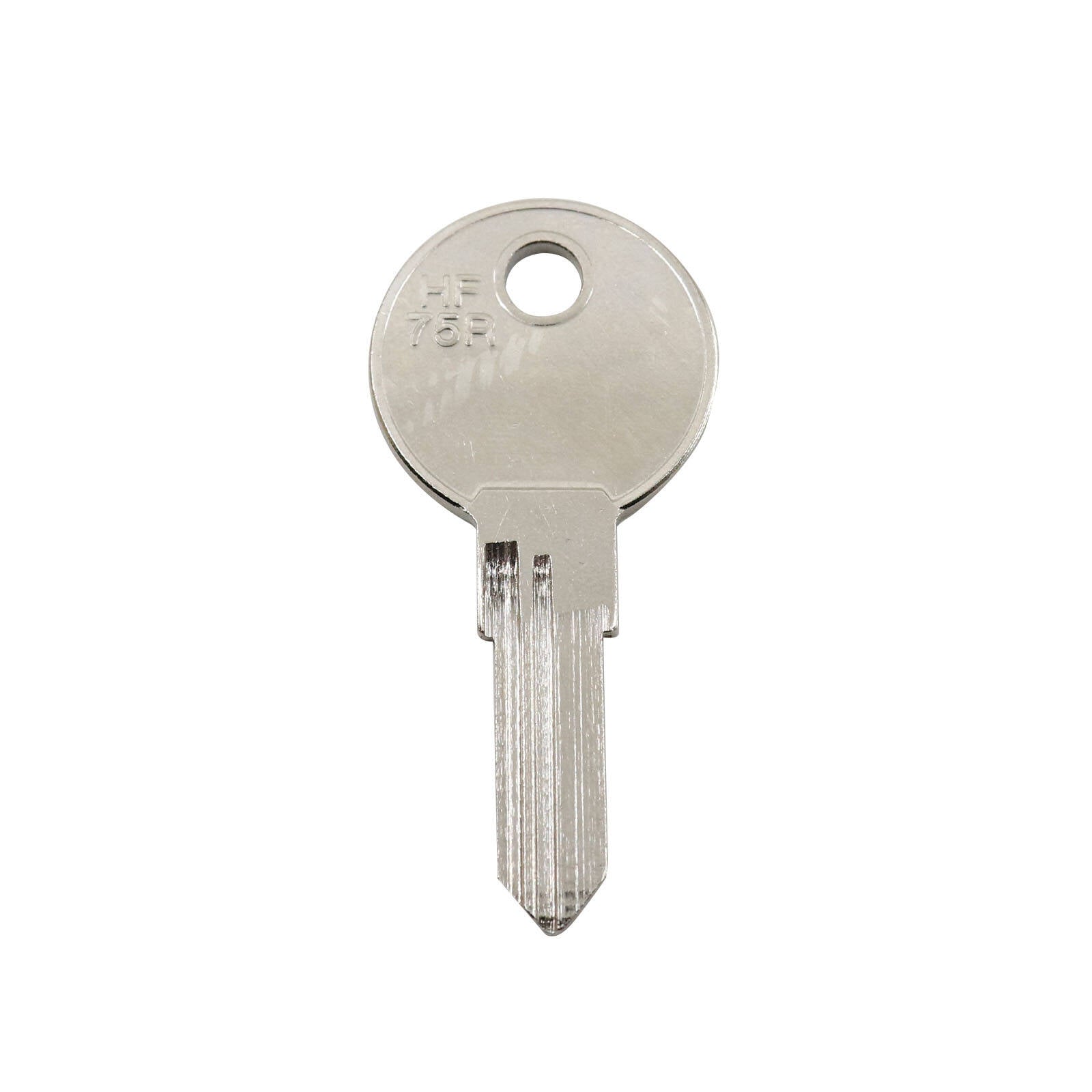 EHI HF75R Silver Blank Key, Nickel Plated Brass, for Key Cutting
