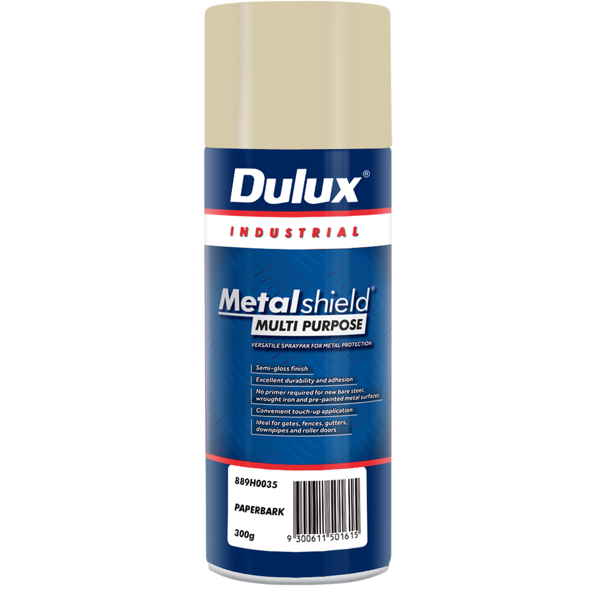 Dulux Metalshield 300g Multipurpose Spray Paint Paperbark - Metal Protection