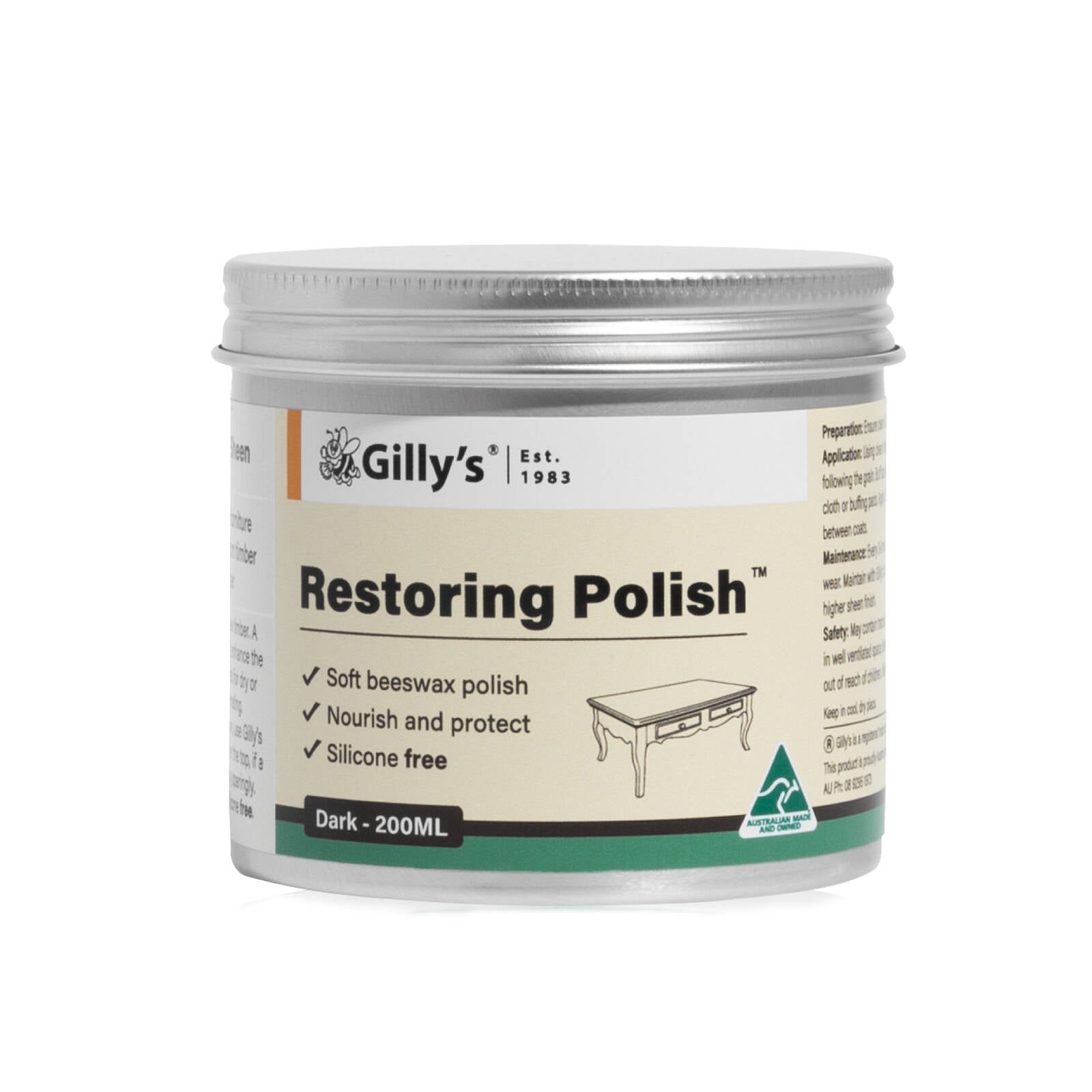 Gilly's 200ml Dark Restoring Polish