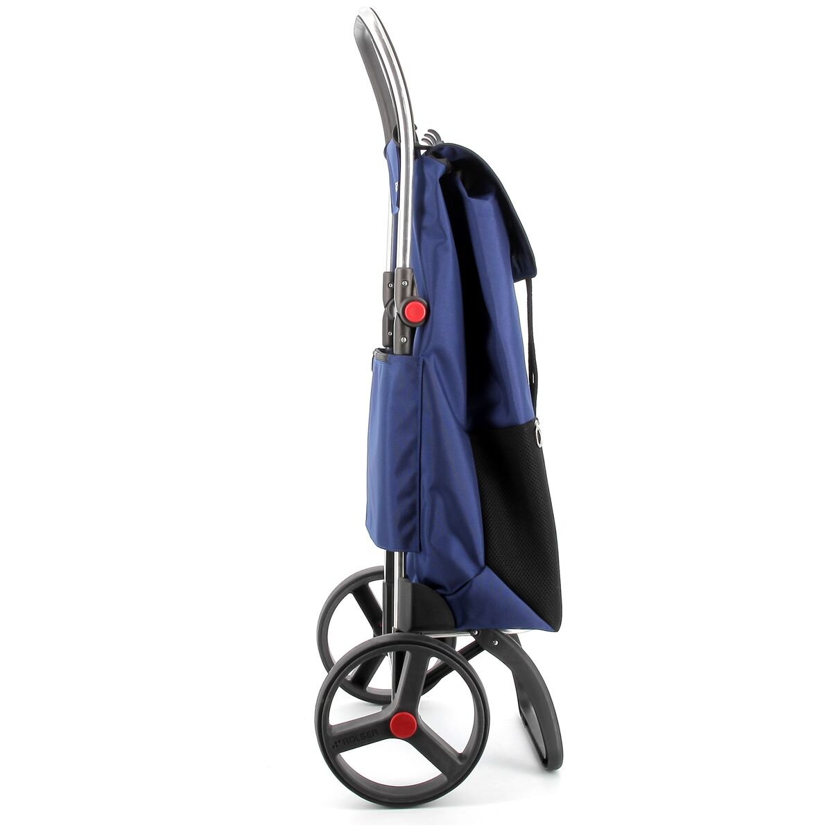 Rolser I-Max Urban Big Wheel Folding Trolley - Drawstring Closure, Backpack-Style Bag, Navy - R-IMX505-1062