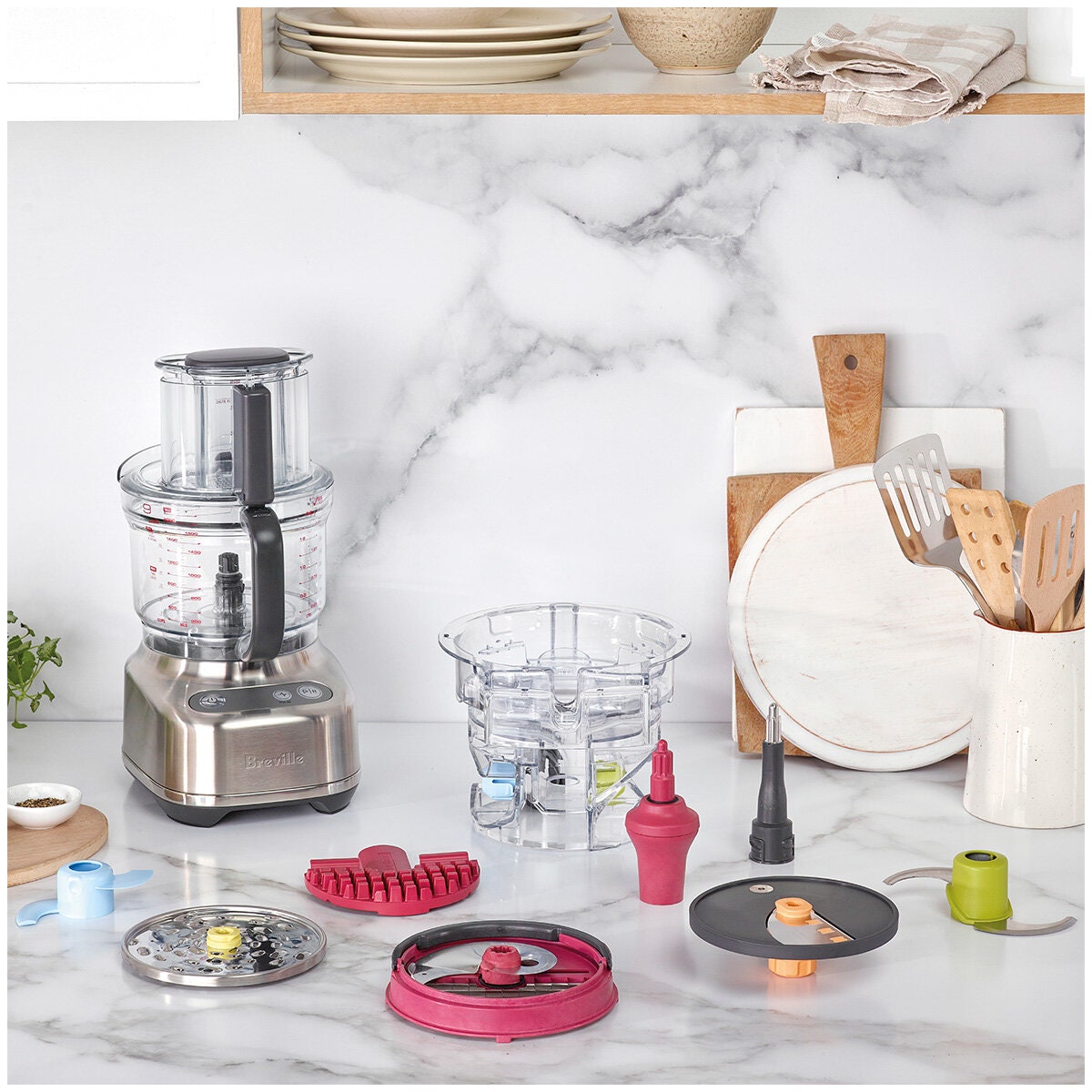 Breville the Paradice 9 food processor - Paradice Kit dicing, 605W, brushed stainless steel - BFP638BSS