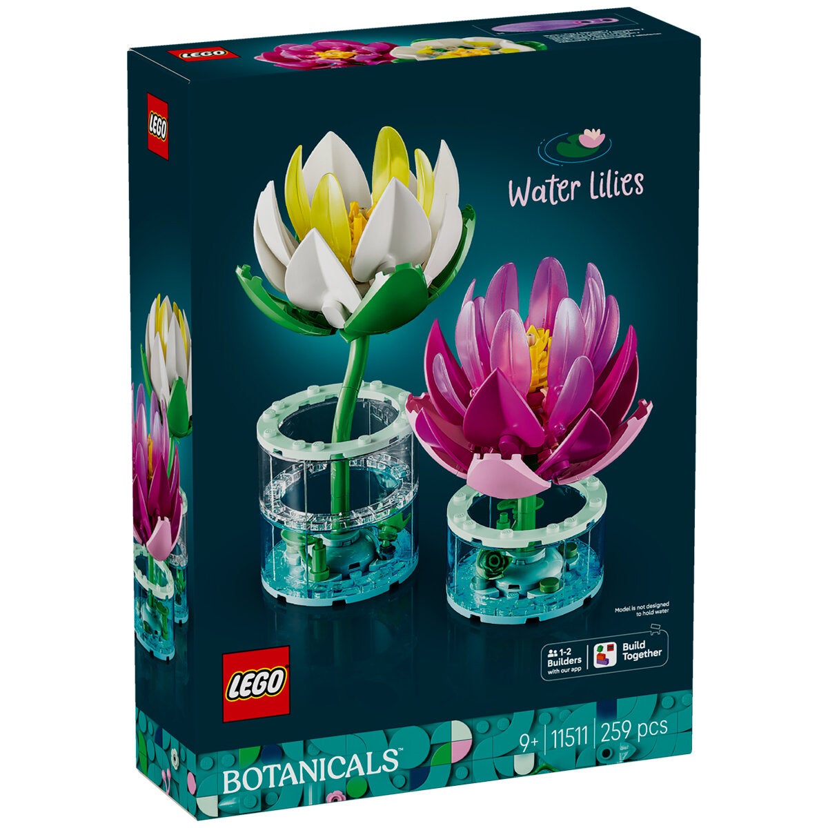 LEGO Water Lilies Flower Model Kit Botanicals 259 Pieces Ages 9 Plus 11511 — image 2