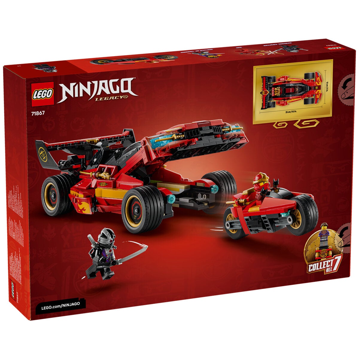 LEGO X-1 Ninja Charger Toy Car NINJAGO 15th Anniversary 691 Pieces 71867 — image 3