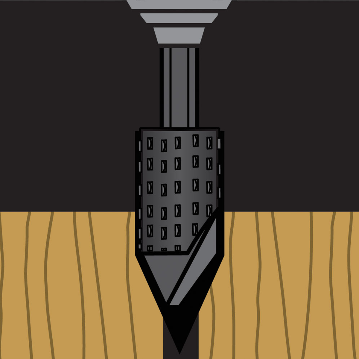 Ryobi Countersink & Reamer Wood Rasp with 1/4" Hex Shank
