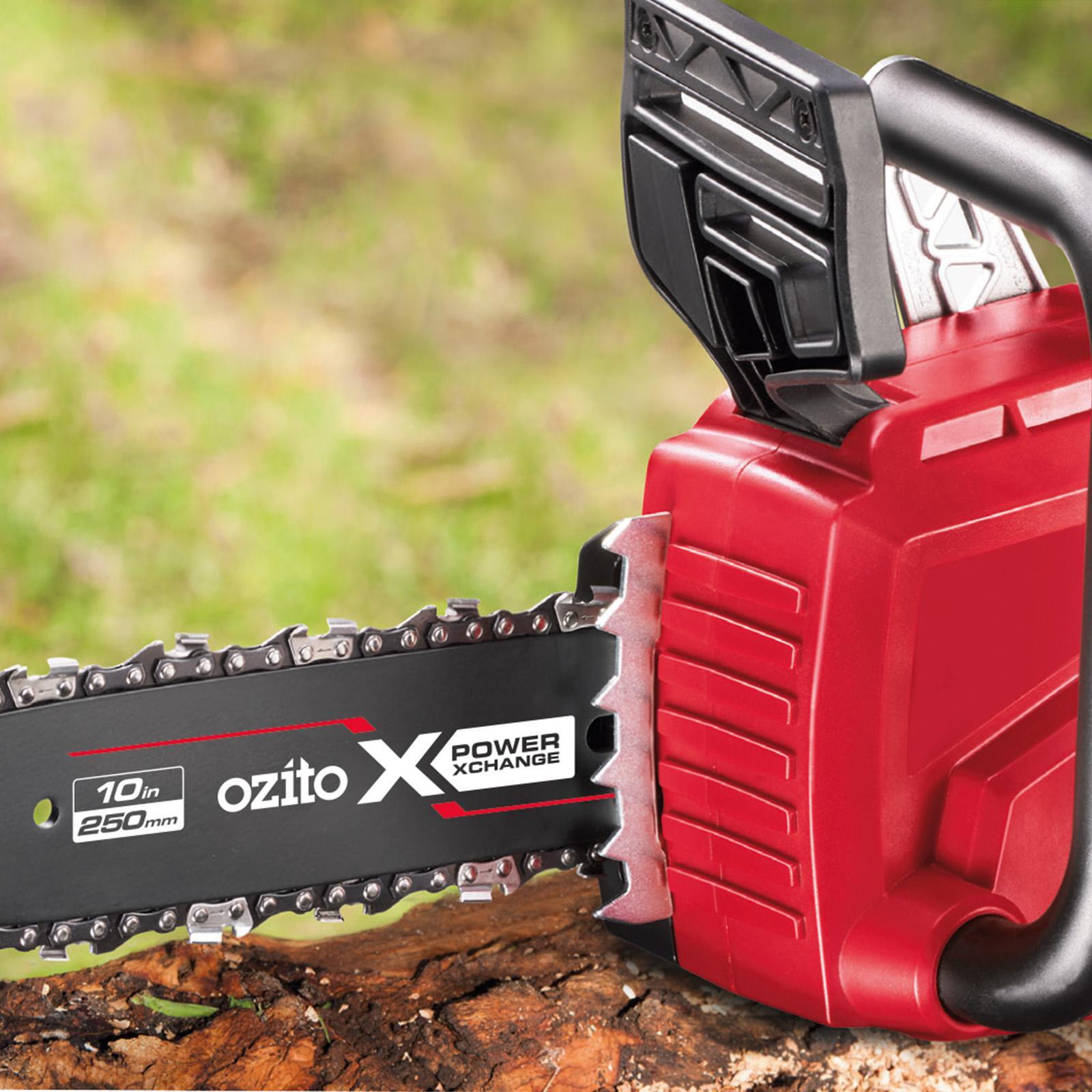 Ozito PXC 18V Cordless Chainsaw 250mm Kit Chain Brake PXCCSK-418