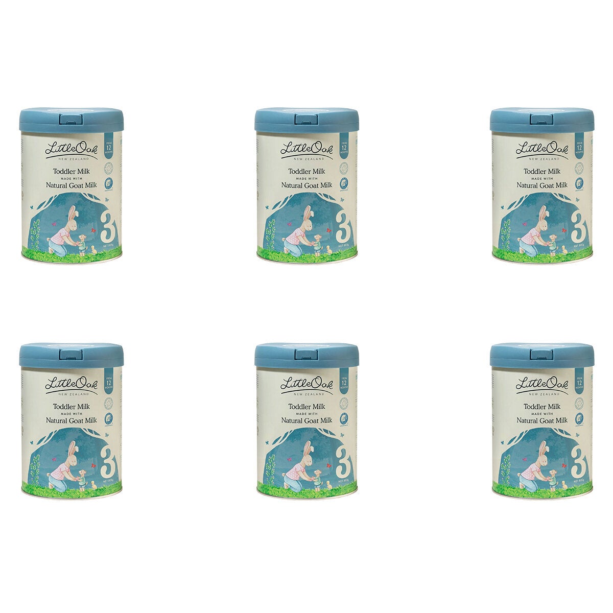 LittleOak Stage 3 Toddler Milk Drink 6 x 800g Natural Goat Milk