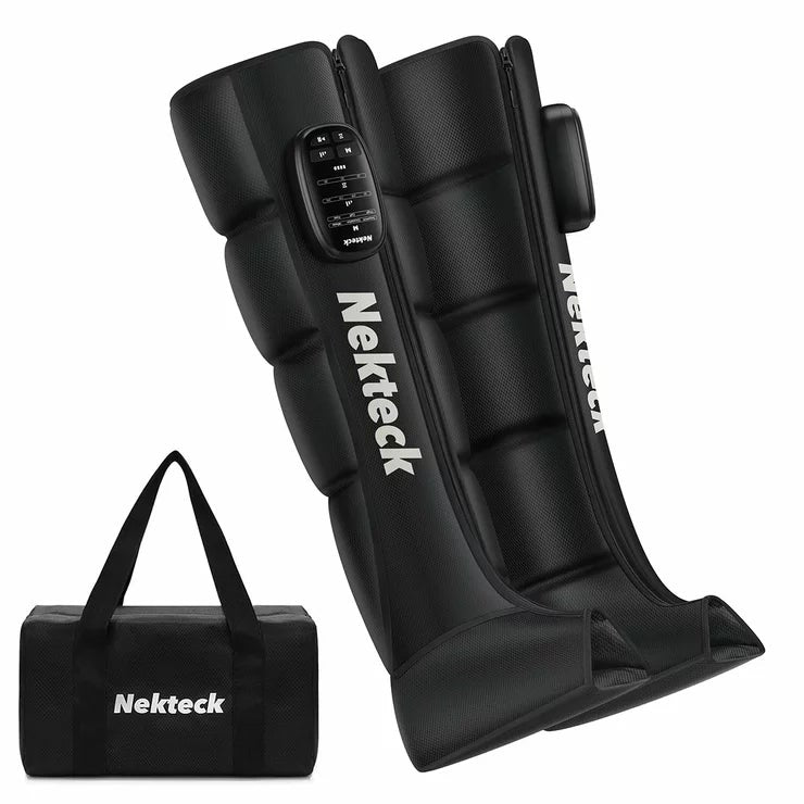 Nekteck Full Zipper Leg Massagers Black 2 Pack, 6 Modes and Wireless Use — image 6