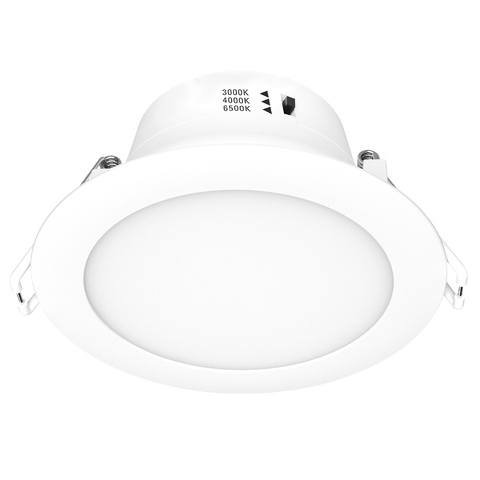 Arlec 9W 92mm Tri-Colour Dimmable LED Downlight Flushed Lens 240V 2 Pack ALD295P2