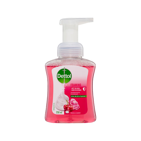 Dettol Foaming Hand Wash Rose & Cherry 250ml Pump Pink