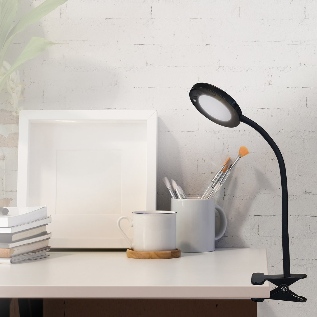 Verve Design 6W Dalton Desk Clamp Lamp - 120mm - Black - Flexible Gooseneck - SuperSaverAU - view 2