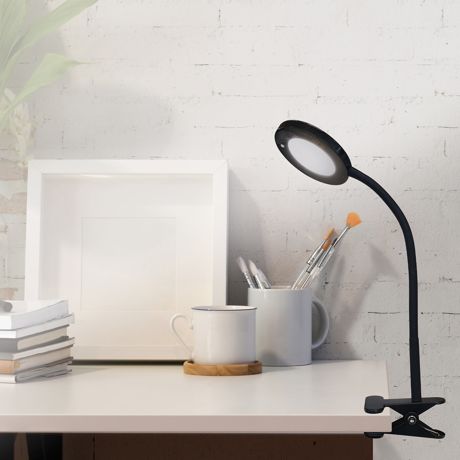Verve Design Black Dalton Desk Clamp Lamp 6W LED ATL347BK