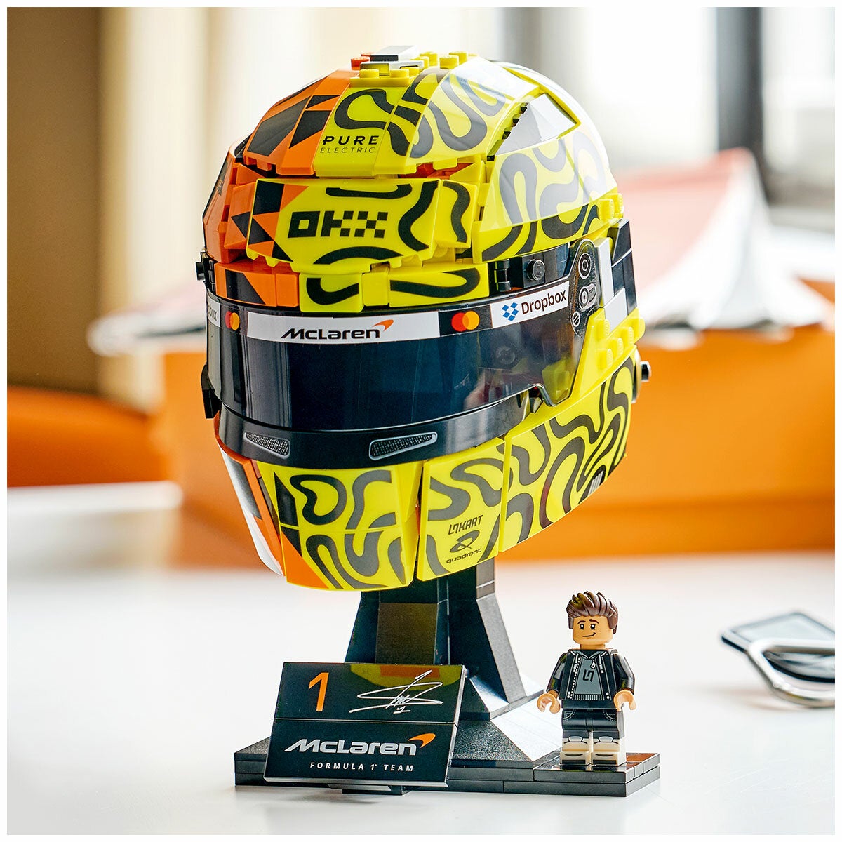 LEGO Lando Norris Racing Helmet Model Kit McLaren F1 Team Ages 14 Plus 43023 — image 6