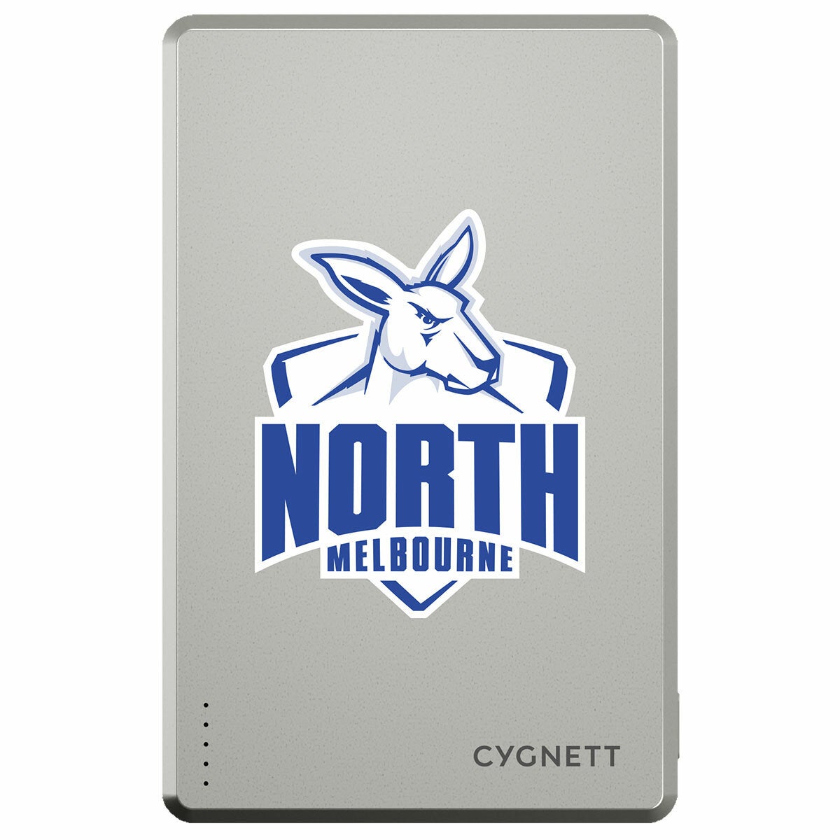 Cygnett North Melbourne Kangaroos AFL Portable Charger 5K Slim Power Bank CY5370PBCHE