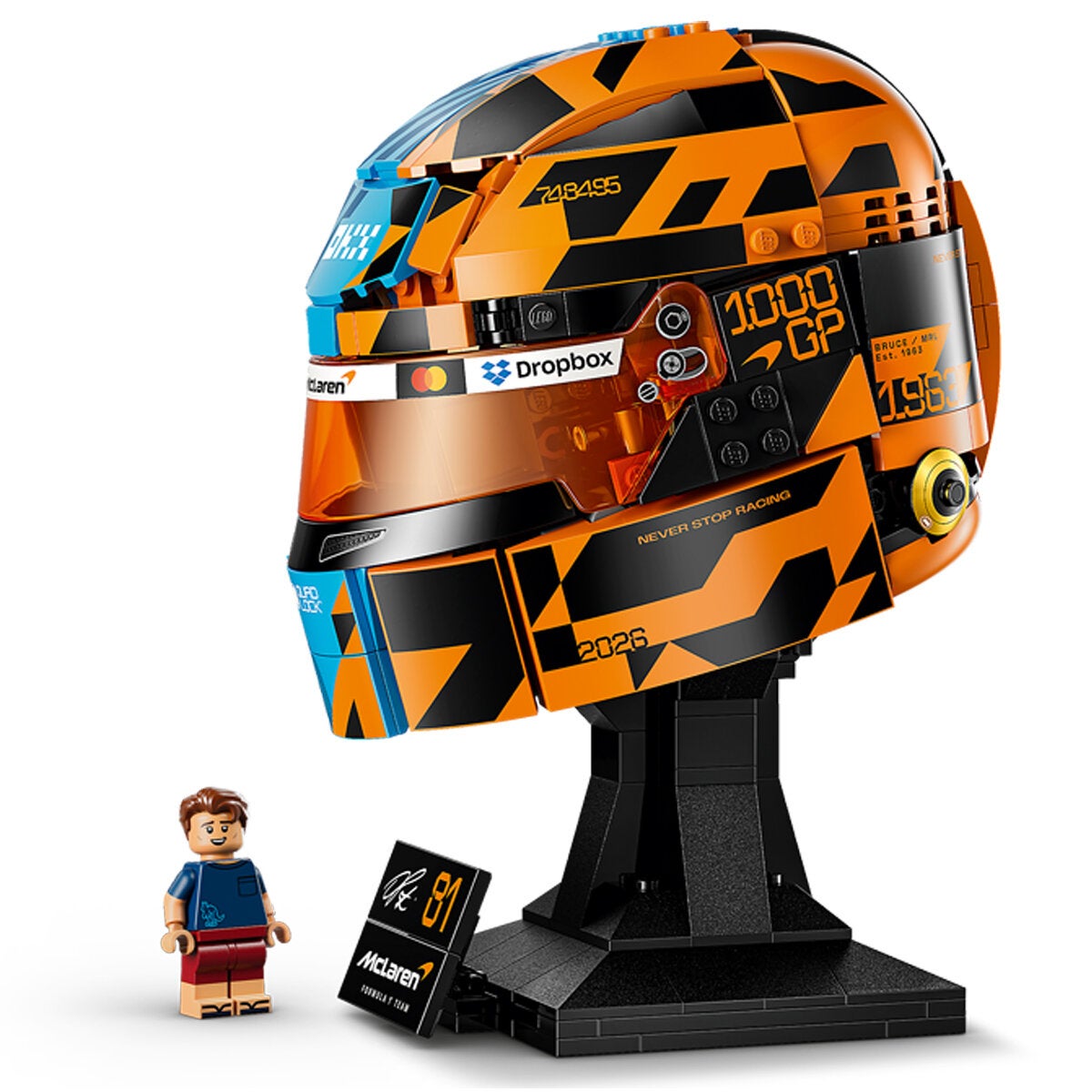 LEGO Oscar Piastri Racing Helmet Model Kit McLaren F1 Team 793 Pieces 43017 — image 8