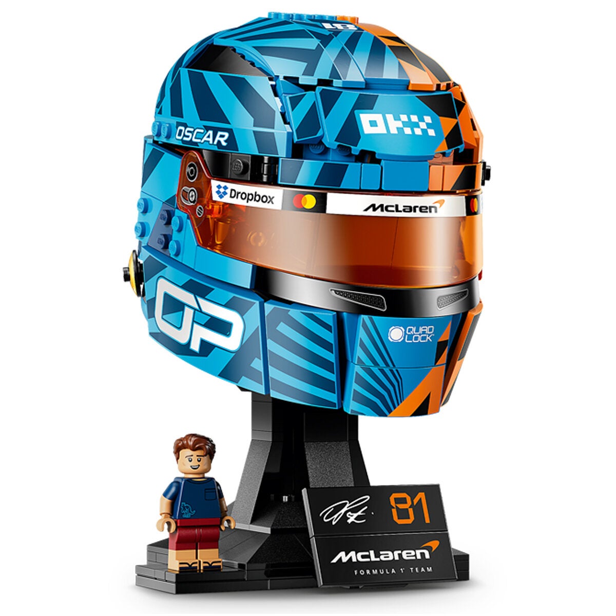LEGO Oscar Piastri Racing Helmet Model Kit McLaren F1 Team 793 Pieces 43017 — image 5