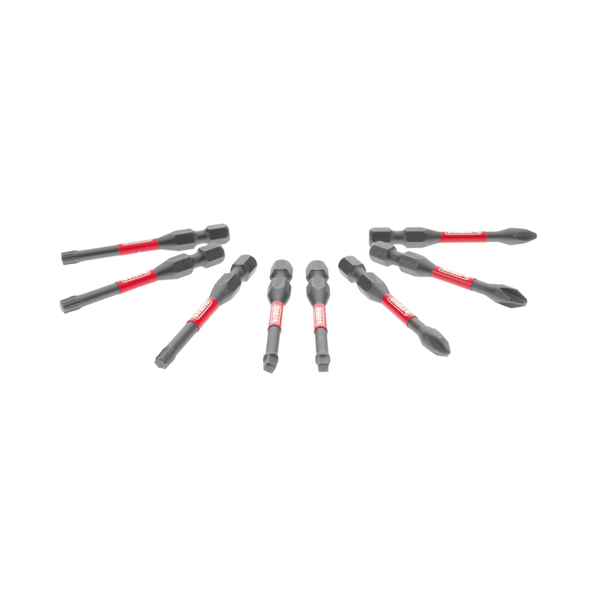 Diablo 50mm 1/4" Hex Drive Bit Assorted Impact - 8 Pack