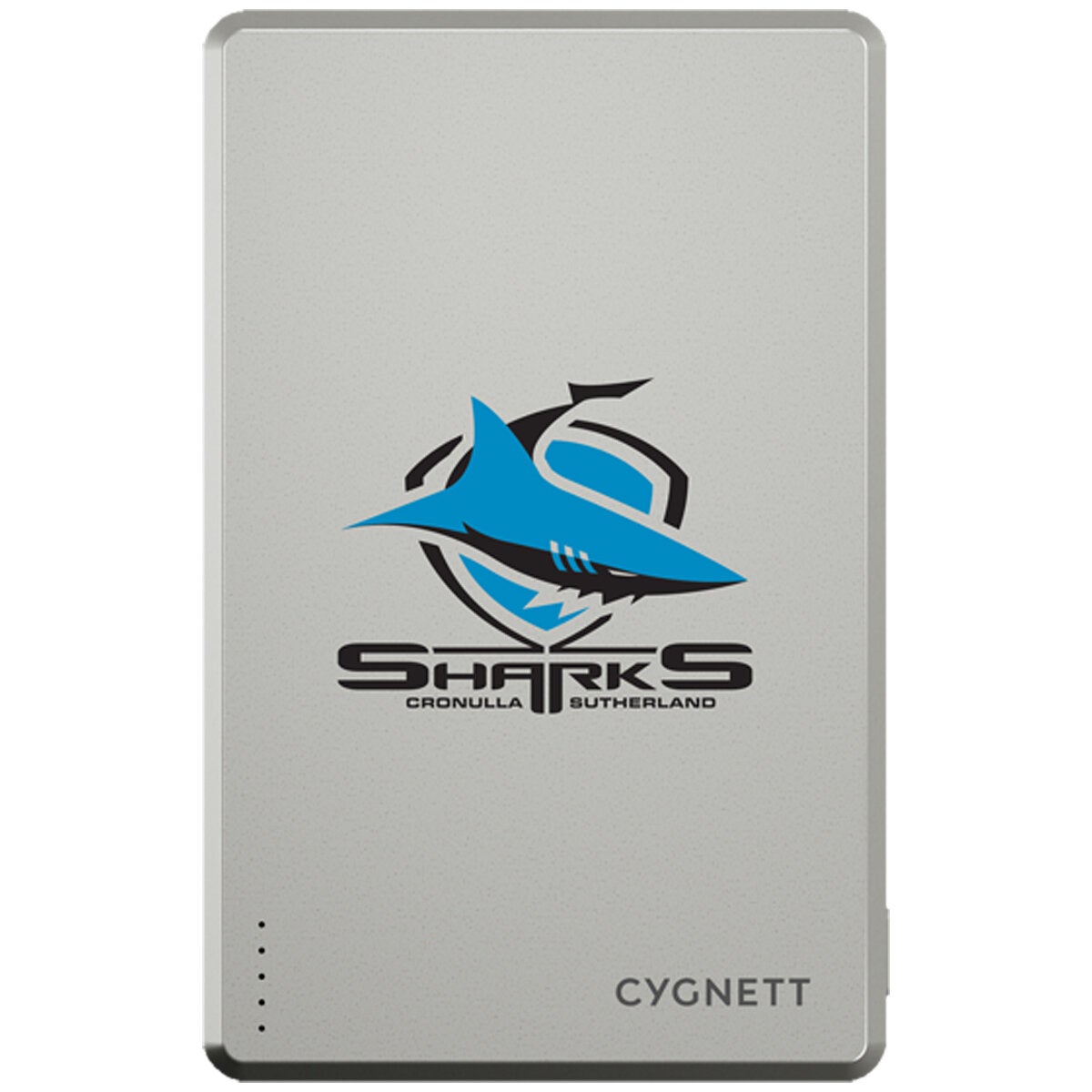 Cygnett Cronulla-Sutherland Sharks NRL Portable Charger 5K Magnetic USB-C CY5824PBCHE