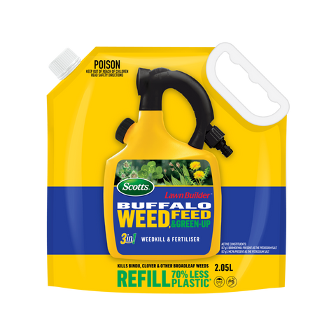 Scotts Lawn Builder Buffalo Weed Feed Green Up Refill Pouch - 2.5kg - 3-in-1 Weed Control - SuperSaverAU - view 1