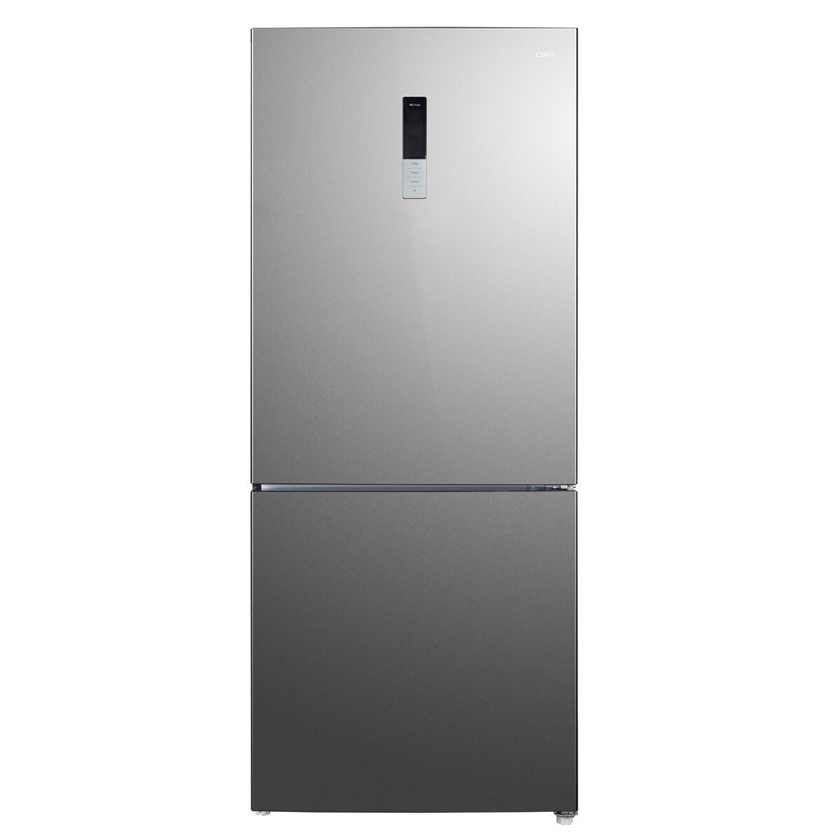 CHiQ 396L bottom mount fridge - stainless steel, inverter system, 6 star energy rating - CBM394NSS6E