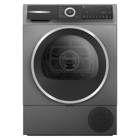 Bosch Series 8 8kg Heat Pump Dryer - Cast Iron Grey, 9 Star Energy Rating, Smart Dry - WQH235BFAU