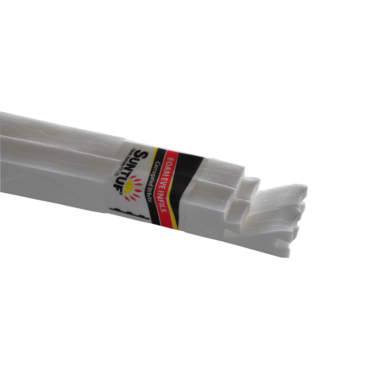 Suntuf White Corrugated Infill 4 Pack - 20mm Expanded Foam - Vermin Proof - SuperSaverAU - view 1