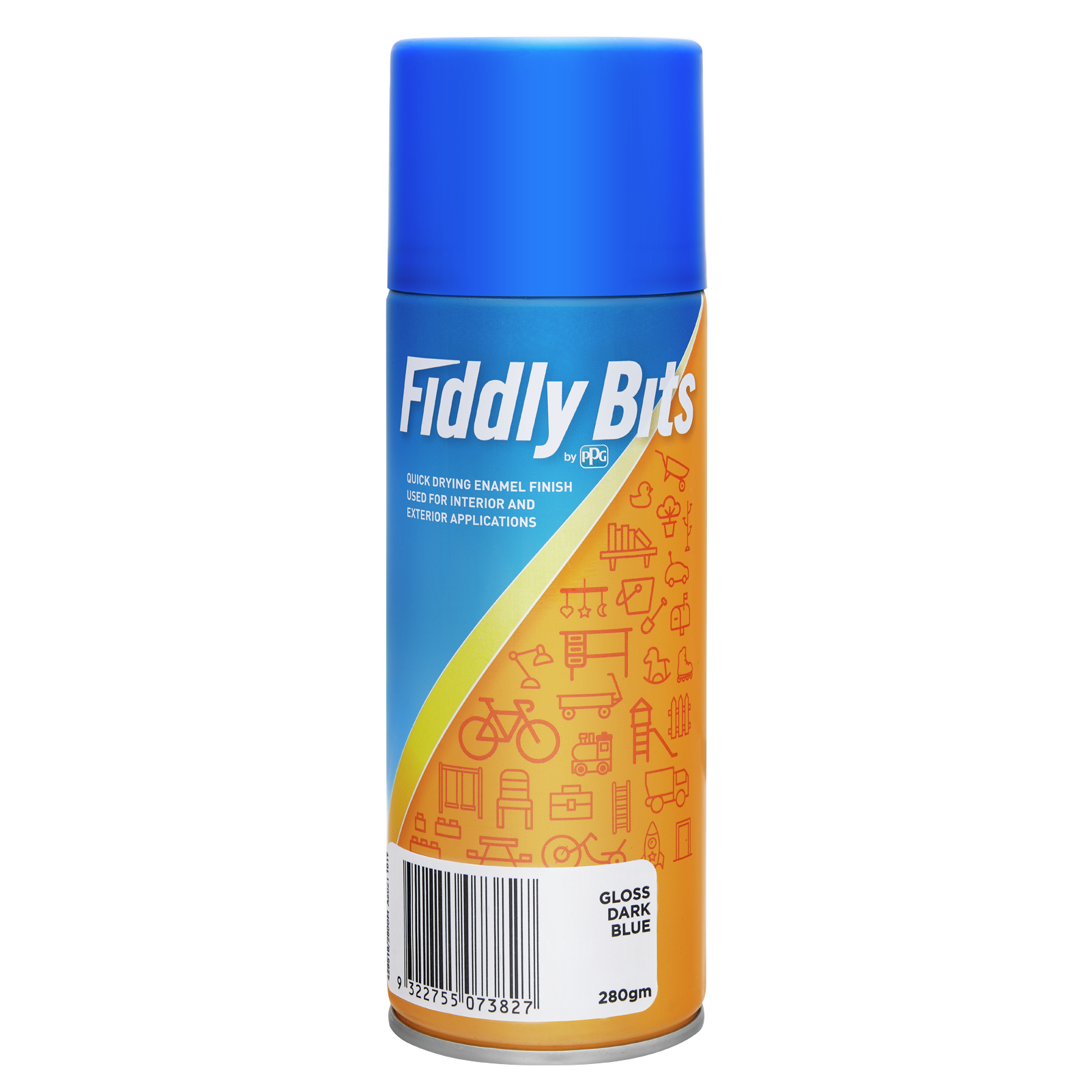 Fiddly Bits 280g Dark Blue Gloss Spray Paint - Indoor & Outdoor