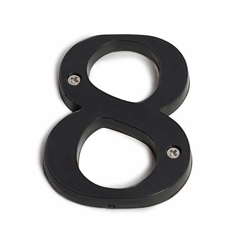 Sandleford 85mm Black Plastic House Number 8 - Weather Resistant