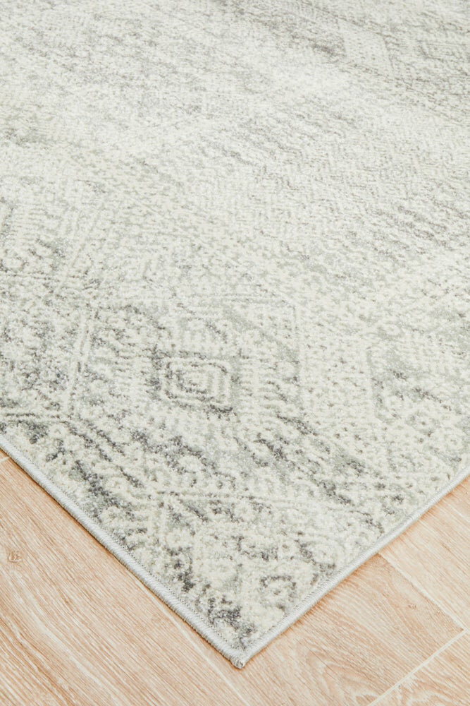 Rug Culture Mirage Large Rug 290x200cm - Silver 100% Polypropylene Pile, Jute Weft Backing - MIR351SIL290X200