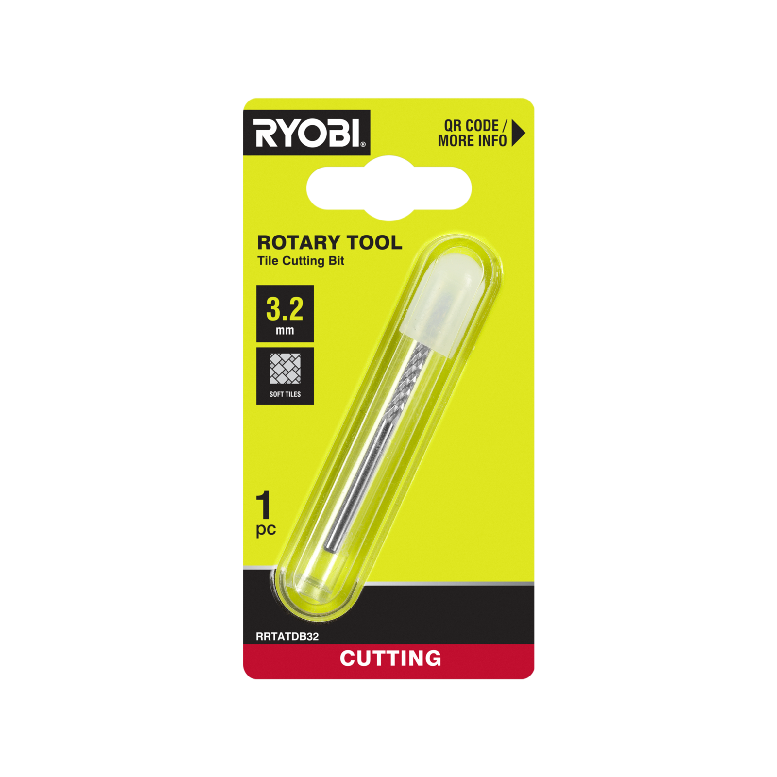 Ryobi 3.2mm Tile Cutting Bit RRTATDB32 for Rotary Tools - Universal Shank