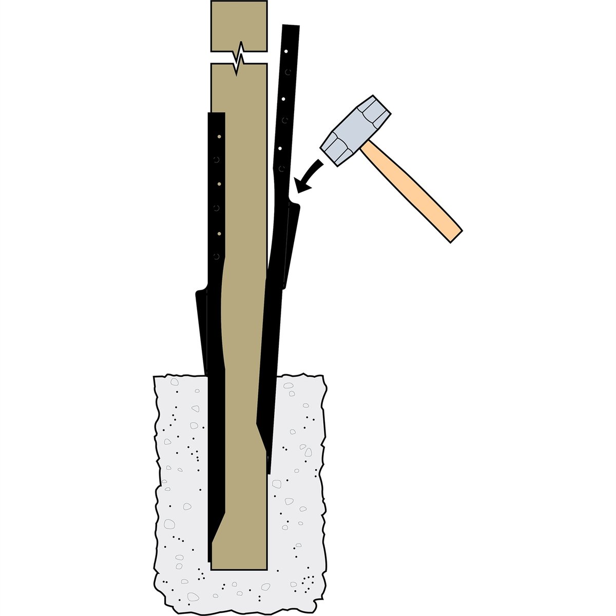 Simpson Strong-Tie 90mm Fence Post Repair E-Z Mender