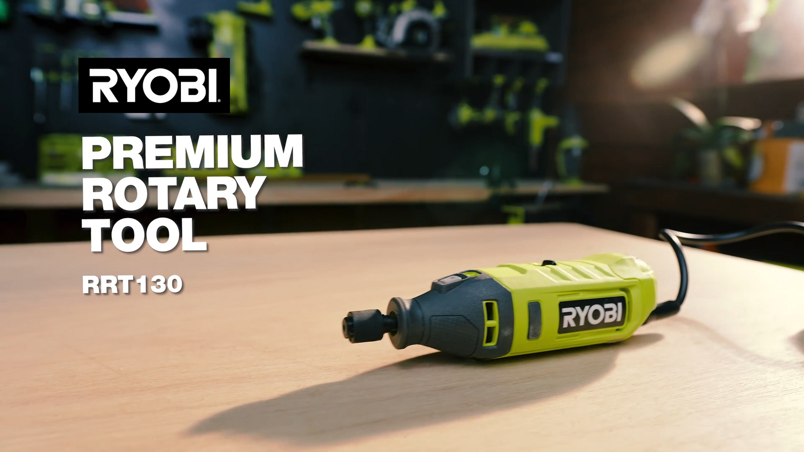 Ryobi Premium 240V Rotary Tool - 125W, Variable Speed (RRT130)