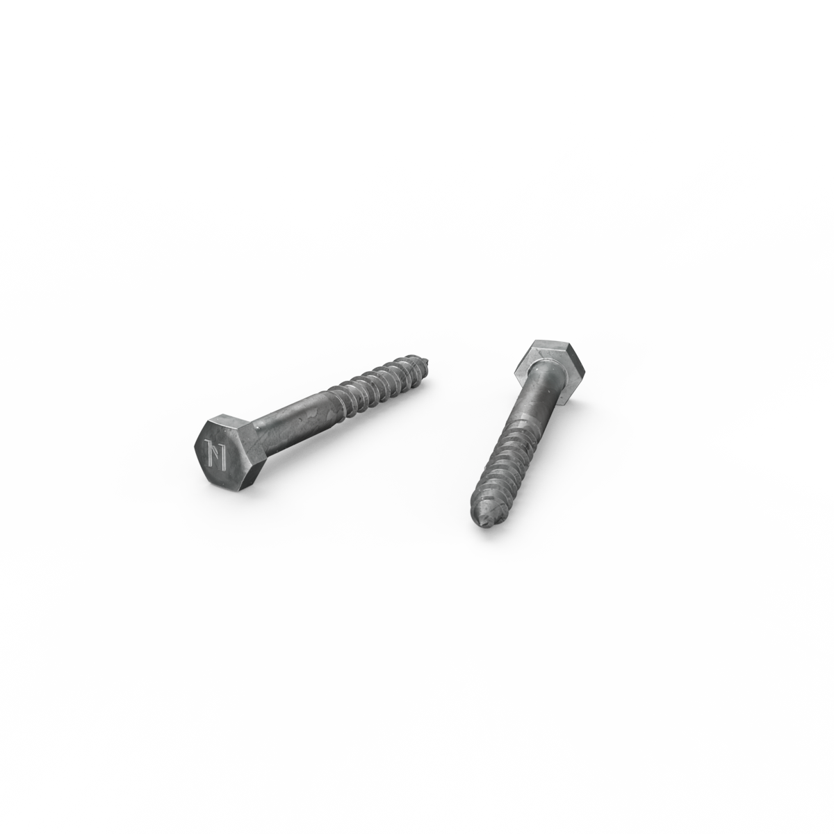 Zenith Hex Head Coach Screws M6 x 50mm Hot Dip Galvanised 25 Pack - SuperSaverAU - view 3