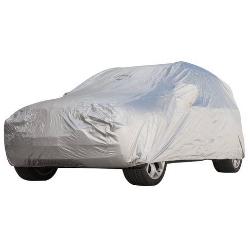 Weathershield Outdoor SUV Car Cover - Silver, PU-Coated Oxford