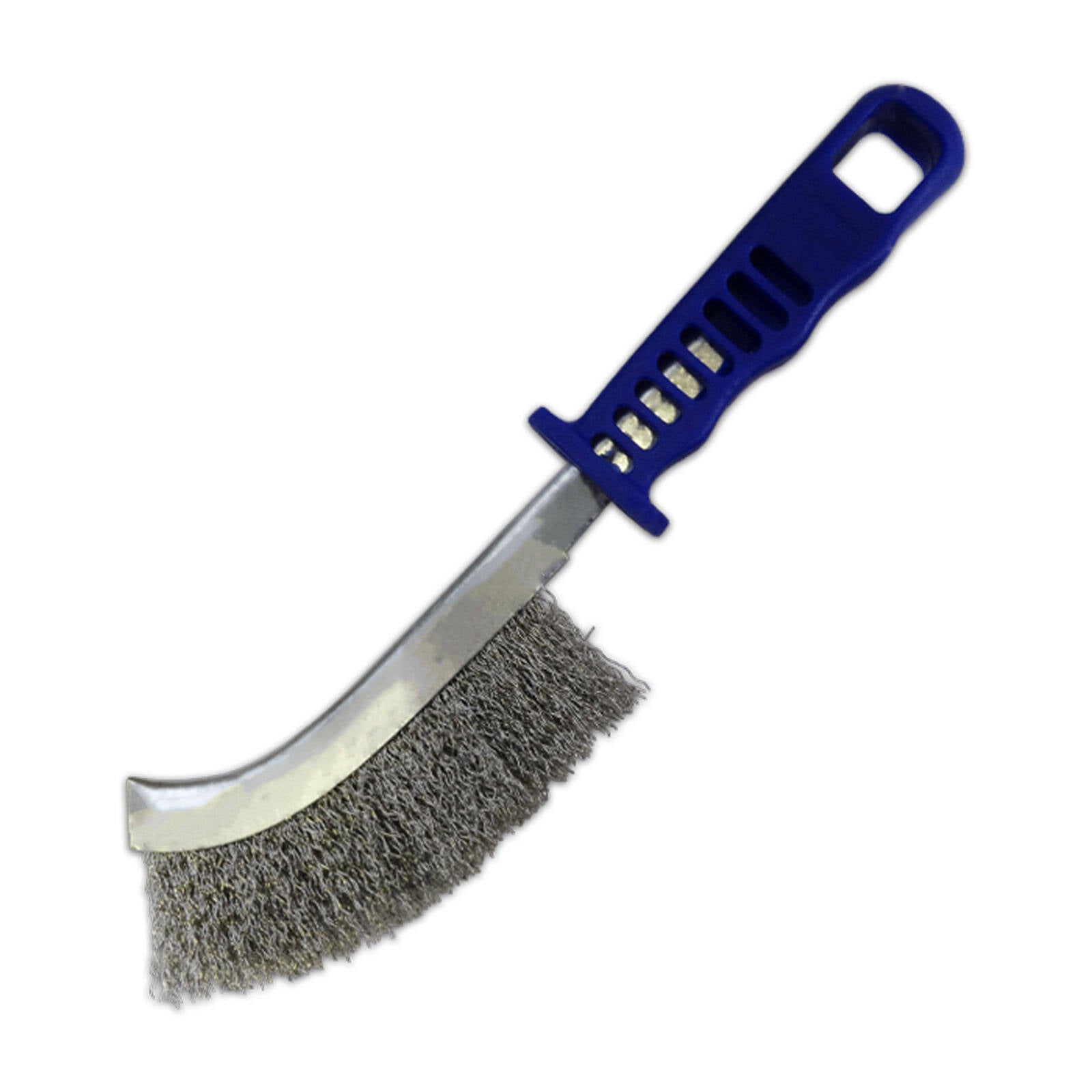 Josco Scratch Brush, Stainless Steel, 70mm, Blue Handle